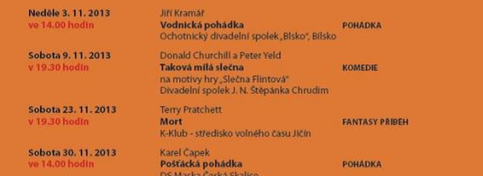 Program - Divadelní Erbenův Miletín